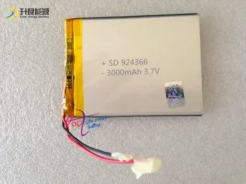SD-lithium-polymer-batteri 3.7 3000mah 924366 genopladeligt batteri drevet led skilt