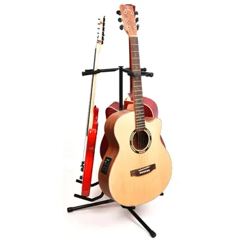Portable Universal Guitar Stativ Sort Sammenklappelige Stativ Stå Akustiske Klassiske Elektrisk Guitar Stå Bas Holder Multifunktionelle