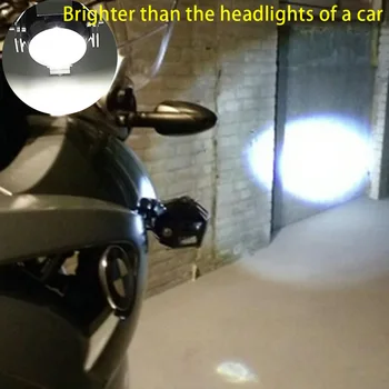 2STK 125 W Motorcykel Forlygte Moto led-lys motorcykel aluminium lampe U5 12V spotlight tilbehør spotlight Tåge lys
