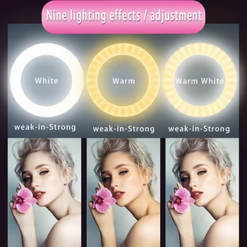 Capsaver USB-Opladning LED Selfie Ring Lys Bærbare Telefon Lampe til iPhone Smartphone Xiaomi Skønhed Fyld Lys Fotografering Lamper