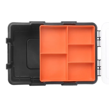 Hardware Box Gennemsigtige Multifunktionelle Opbevaring Værktøjer Tilfælde Plast Arrangør #Aug.26