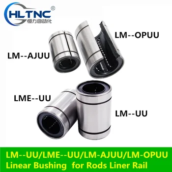 10stk/masse LM8UU LM10UU LM16UU LM6UU LM12UU LM3UU Lineær Bøsning 8mm CNC-Lineære Lejer til Stænger, Liner Skinne Lineær Aksel dele