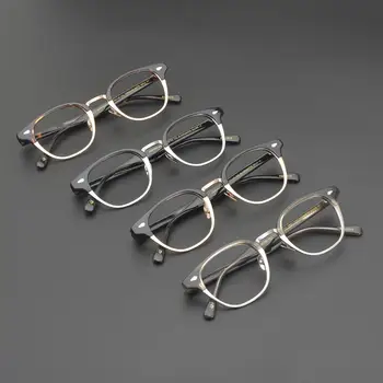 Limitted edition Vintage brille Ultralet ren titanium ramme Lemto-mac runde retro stil brillerne oprindelige Japan kvalitet