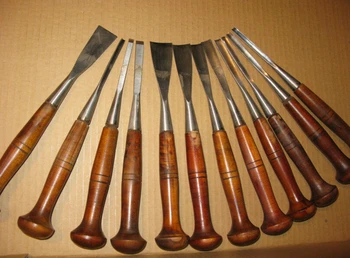 Træbearbejdning værktøj,12pcs forskellige træ udskærings værktøj,Mejsler,hals gøre værktøj