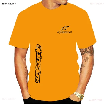 2021 Alpinestars Mænds Sport T-shirt til Sommeren Bøsning O-hals Fritid Outwear Tees Åndbar Mænd Casual T-Shirt med Korte ærmer