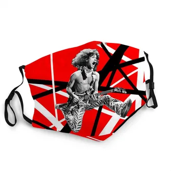 Van Halen 5150 Ansigtsværn Ikke Disponibel Vaskbart Filter Åndedrætsværn med Klud Maske Til Voksne/børn Van Halen Guitar Mærkat Maske