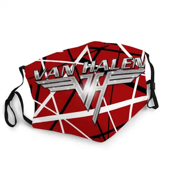 Van Halen 5150 Ansigtsværn Ikke Disponibel Vaskbart Filter Åndedrætsværn med Klud Maske Til Voksne/børn Van Halen Guitar Mærkat Maske
