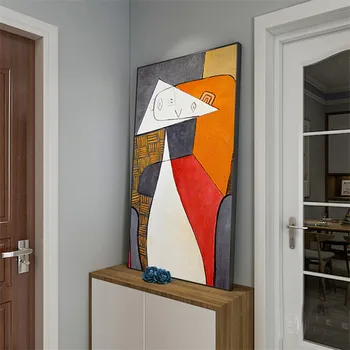 Abstrakte oliemalerier på Lærred Af Picassos Berømte Kunst, Reproduktioner, Væg Plakater og Print Hænge Billeder til stuen