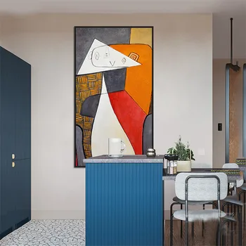 Abstrakte oliemalerier på Lærred Af Picassos Berømte Kunst, Reproduktioner, Væg Plakater og Print Hænge Billeder til stuen