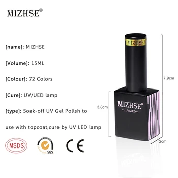 MIZHSE 18ML Gel Polish UV Gel Lak Sæt Til Manicure Gellak Semi Permanent Hybrid Negle Kunst Soak Off Color Gel Neglelak