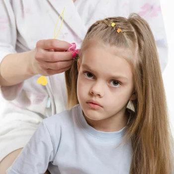 12PCS Dejlige Hår Nål Bærbare Hår Fletning Nål Manuel Hair Bun Værktøj Særlige Fletning Hår Værktøj til Børn Brug med Perler (