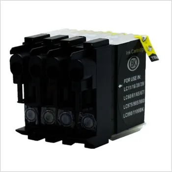 4stk LC985 LC975 LC 975 985 LC-975 LC-985 LC67 Inkjet Blækpatroner Til Brother DCP - J140W DCP-145C DCP-165C DCP-185C Printer