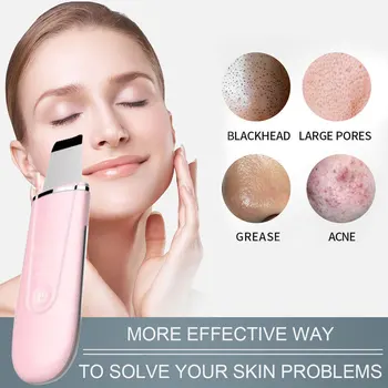 Ultralyd-Ion Dybt Ansigt Udrensning Hudorm Massage Hud Skrubber Peeling Skovl Facial Pore Renere Reducere Rynker Maskine