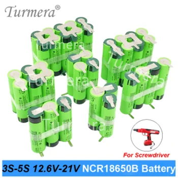 18650 Batteri 3400mAh 6800mAh ncr18650b 12,6 v 16,8 v 21v batteri til skruetrækker shurik shura batteri-3s-4s 5s Lodning Turmera