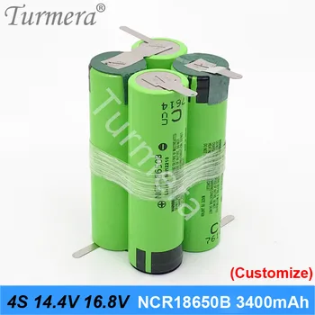 18650 Batteri 3400mAh 6800mAh ncr18650b 12,6 v 16,8 v 21v batteri til skruetrækker shurik shura batteri-3s-4s 5s Lodning Turmera