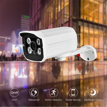 AZISHN H. 265 IP-Kamera 5MP/3MP/2MP Metal IP66 Vandtæt Udendørs CCTV Kamera nattesyn Sikkerhed Videoovervågning ONVIF P2P