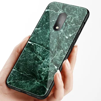 En Plus-6T 6 7 8 Pro-Marmorgulv, telefon dække Jade mønster 1+6T 7t 7 Hærdet Glas Telefonen Tilfælde Shell For OnePlus 6T 7 7t 8T 8 pro