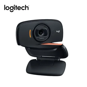 Logitech Webcam B525 HD 1080p 360 Roterende Sammenklappelig 8Mega Video Auto-Fokus Ringer Stationære eller Bærbare USB-Webcam med Mikrofon