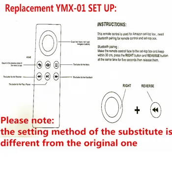 CV98LM NYE Udskiftning af ymx-01 til Amazon Fire TV Stick MAX Fjernbetjening Klikkertræning Bluetooth-Afspiller Fernbedienung