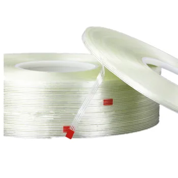 Lang stribet fiber tape høj temperatur problemfri 200M husholdningsapparater, emballage skimmel DIY enkeltsidet Filament Tape