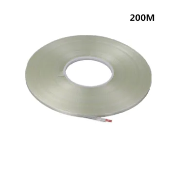 Lang stribet fiber tape høj temperatur problemfri 200M husholdningsapparater, emballage skimmel DIY enkeltsidet Filament Tape