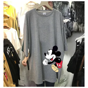 Disney Kvinder Shirts Mickey Mouse Bluser om Sommeren Korte Ærmer O-neck Tops Harajuku Nye Mode-Shirts t-Shirts Kvindelige Casual Tøj