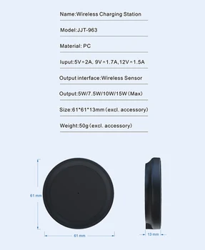 15W Trådløse Hurtig Oplader Til Iphone12 Mini Pro Max antal Huawei P20 / P30 Samsung S10 / S10 Magnetiske Hurtig Opladning Dropshipping