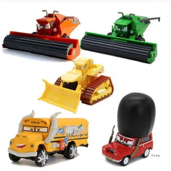 Disney Pixar Biler 2 3 Diecasts Legetøjsbiler Frank Mejetærsker Tyrefægter Bulldozer Metal Bil Toy Kids Fødselsdag Gave Legetøj