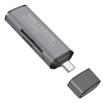 Type-C Multifunktionelle USB3.0 OTG højhastigheds-Kortlæser, Kamera, Mobiltelefon SD/TF Kort Læser, værdiboks til Bærbar Computer Perifere