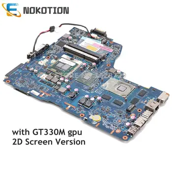 NOKOTION Laptop Bundkort Til Toshiba Satellite A660 A665 NWQAA LA-6062P K000104400 Bundkort HM55 DDR3 GT330M Gratis cpu