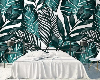 Beibehang Brugerdefineret baggrund, Nordiske stil tropisk regnskov, blade, TV baggrund wall paper hjem dekoration 3d tapet vægmaleri