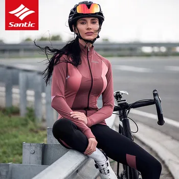 Nye Vinter Termisk Fleece Langærmet Trøje Udendørs Kvinder Cykling Tøj Cykel Jakke Jersey Maillot Ropa Ciclismo
