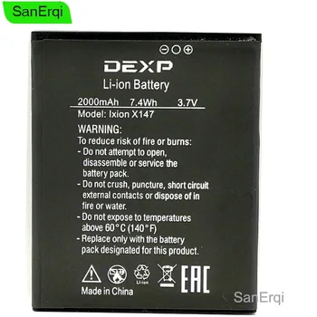 Original Batteri Til DEXP Ixion x147 x 147 Batería Høj Kvalitet Batterie 2000mAh SanErqi