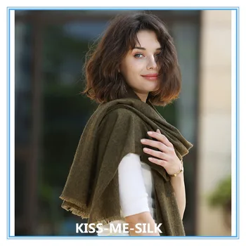KMS Klassiske Yak Cashmere almindelig varmt tørklæde sjal cashmere uld tørklæde sjal både for mænd og kvinder 70*190CM/140G