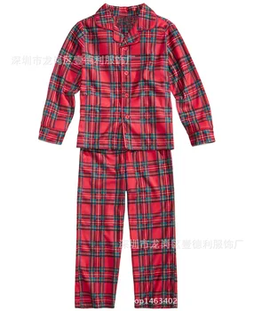 Pyjamas Børn Enfant Familie Matchende Julen Pyjamas, Rød Betalt 2018 Vinter Nye Mor og Datter Tøj Nyfødte Baby Sparkedragt