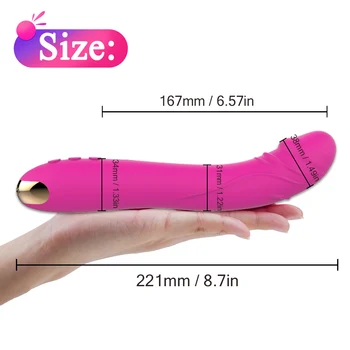 FLXUR 10 tilstande real dildo Vibrator til Kvinder Bløde Kvindelige Vagina, Klitoris Stimulator Massageapparat Masturbator sexlegetøj til Voksne