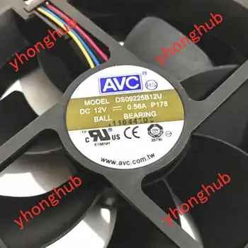 AVC DS09225B12U P179 P178 DC 12V 0.56 EN 90x90x25mm Server Cooling Fan