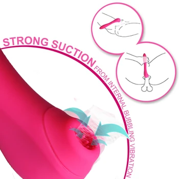 Sex Sugende Legetøj Kraftfuld Vibrator Klitoris Sucker Blowjobs Tungen Stimulator Brystvorten Skeden Pussy Pump Voksen Sex Legetøj Til Kvinder