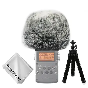 Udendørs Bærbare Digitale Optagere Furry Mikrofon Mic Forrude Vind Muff for Sony PCM-D50 D100