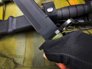 Nye M9 mp overlevelse kniv 440C faste blade Nylon glas fiber händel udendørs camping knive edc af taktiske kniv