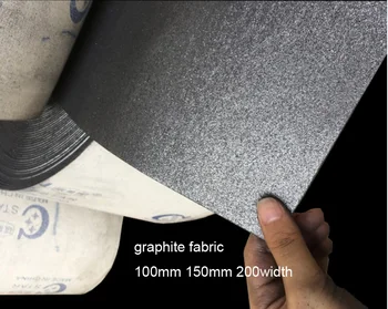 150mm grafit stof Kulstof-grafit klud Sander smøring tape diamant slibende bælte varmeandig grafit pad