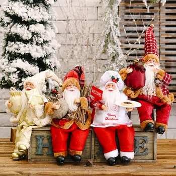 Santa Claus Dukke 2020 juletræ Ornament Nye År juledekoration Til Hjemmet Natal børn Gave Glædelig Jul Dekorationer