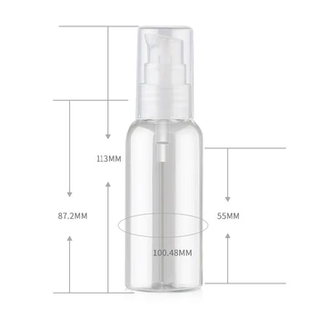 5pcs/10stk Spray 50 ml Flasker Klare Tomme Makeup Kosmetik Dispenser Beholderen Spray Flaske