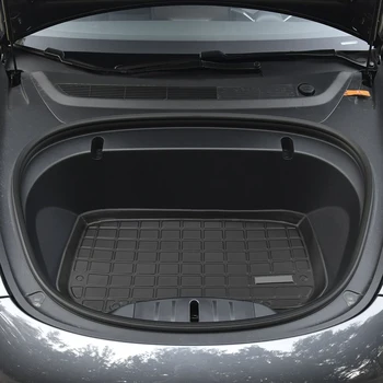 Bil bagfra Kuffert til Opbevaring Mat Pude Vandtæt Protector Pad PU Læder Cargo Bakke Auto Tilbehør Til Tesla Model 3 Model3