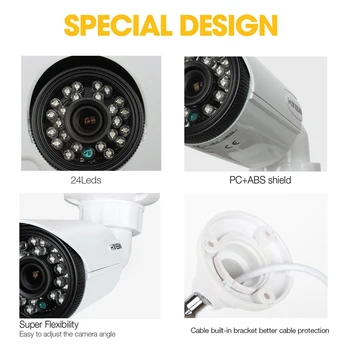 H. UDSIGT 1080P Kamera Overvågning AHD Overvågning CCTV Analog Kamera med Høj Opløsning IR Kameraer PAL NTSC Udendørs Video-Kameraer