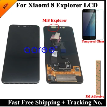 Super Amoled LCD-For Xiaomi Mi8 MI 8 LCD Display Digitizer Assembly Touch Screen for Xiaomi Mi8 LCD-Display MI 8 LCD