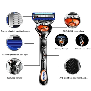 Gillette Fusion 5 Barbermaskine Oprindelige Proglide For Mænd Intimbarbering Maskinsikkerhed Shaver Med Replacebale Manual Razor Nye Vinger