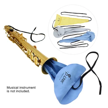 Alto Tenor Saxofon Værktøj til Rengøring Træk det Gennem de Ultrafine Fiber Materiale Klud til Sax Inde i Røret