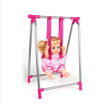 Nursery Room Møbler-Indretning - ABS-Baby Doll Swing gyngestol til 9-12 tommer Reborn Dukke til Mellchan Dukke Tilbehør