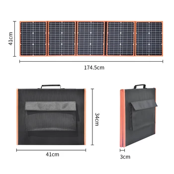 100W 18V Solar Panel Bærbare Sammenklappelig Solar Taske DC 5V USB Udgang til udendørs Camping rejser Bil, Båd 12v Batteri Oplader